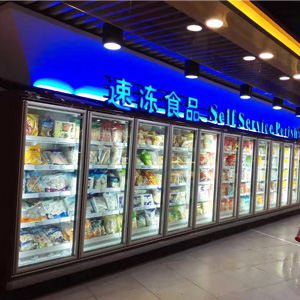 玻璃门陈列柜实拍图
