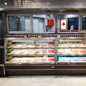 高档斜面牛肉柜